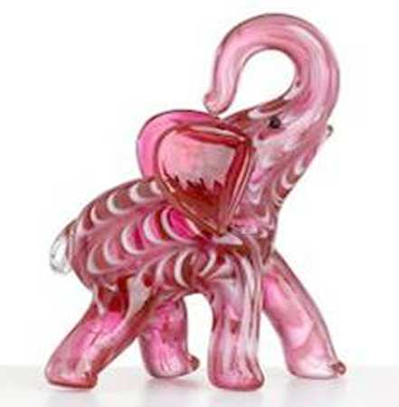 Lenox Art Glass Figurines Gift Of Knowledge Elephant - Boxed