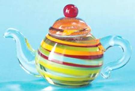 Lenox Art Glass Figurines Perky Little Teapot - With Box
