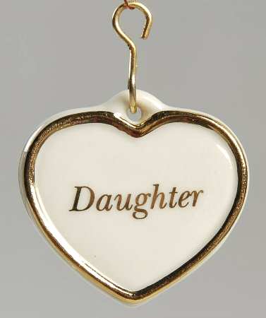 Tree Charmer Ornaments Daughter Charm-Heart - No Box
