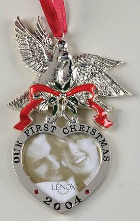 Our First Christmas Doves W/ Heart Frame - Boxed