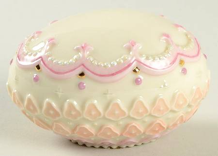 Easter Figurines Blush Art Deco Egg - Boxed