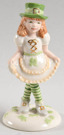 St Patricks Day Figures Leprechaun Girl - Boxed
