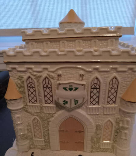 St Patricks Day Figures My Irish Castle-Cookie Jar - Boxed