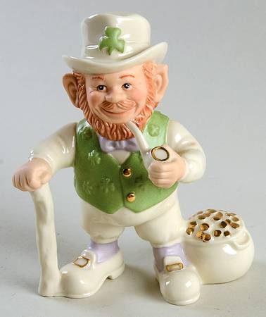 St Patricks Day Figures Leprechaun With Pot Of Gold - Boxed