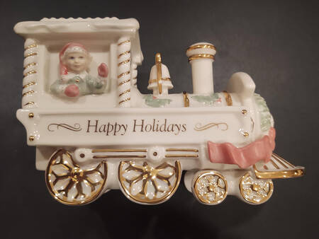 Holiday Traditions Collection Train Engine - Happy Holidays - Boxed