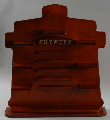Lighthouse Calendar Sculptures Wooden Display Shelf - Display Rack Wood