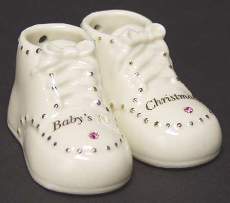 Baby's First Steps Ornaments October - Boxed