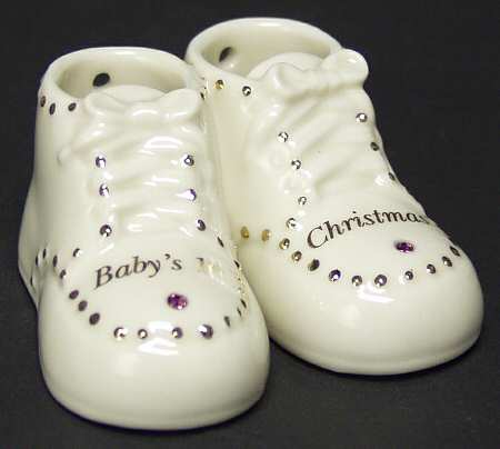 Baby's First Steps Ornaments February - Boxed