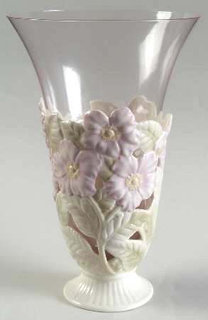 Classic Pierced Garden Vase Wild Rose - Boxed