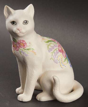 Rhyn Rivet Figurines A Day In The Garden-Cat - Boxed
