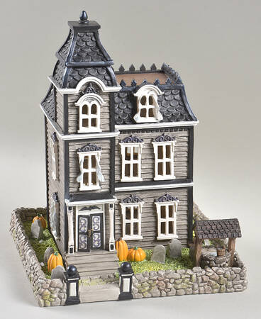 Halloween Figurines Vintage Halloween Haunted House - Boxed