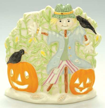 Halloween Figurines Scarecrow Votive - Boxed