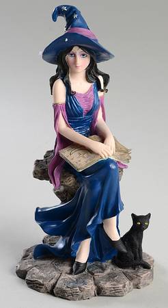 Halloween Figurines Book Of Witchcraft-Resin - Boxed