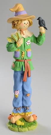 Halloween Figurines Autumn Scarecrow-Resin - Boxed