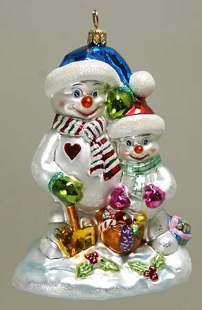 Larry Fraga Christmas Ornament Father & Son - Boxed