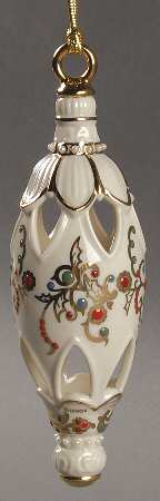 Jeweled Ornaments Inner Glow Teardrop - Boxed