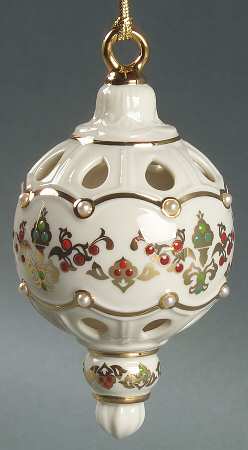 Jeweled Ornaments Inner Glow Globe - Boxed