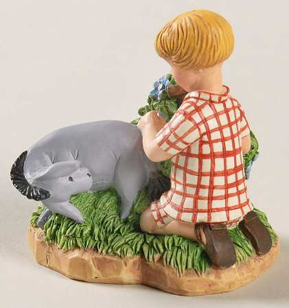 Winnie the Pooh Thimble Collection Christopher Robin Nailing Eeyore's Tail - Boxed