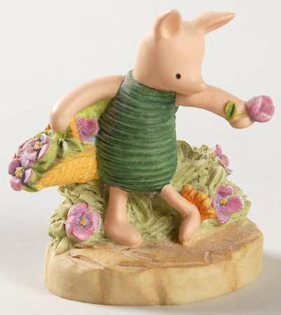 Winnie the Pooh Thimble Collection Piglet With Caterpillar - Boxed