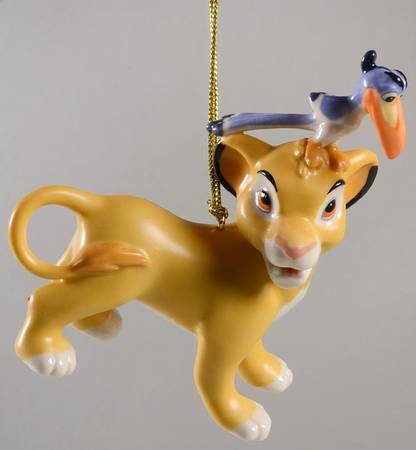 Lion King Simba & Zazu Ornament - Boxed