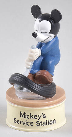 Movie Star Mickey Thimble Collection Mickey's Service Station - Boxed