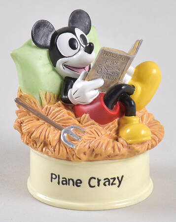 Movie Star Mickey Thimble Collection Plane Crazy - Boxed