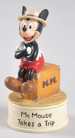 Movie Star Mickey Thimble Collection Mr. Mouse Takes A Trip - With Box