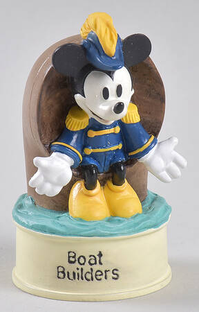 Movie Star Mickey Thimble Collection Boat Builders - Boxed