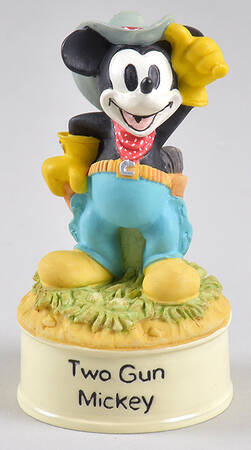 Movie Star Mickey Thimble Collection Two Gun Mickey - Boxed