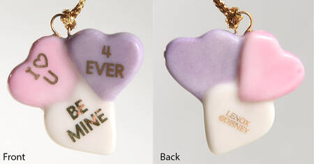 Romantic Moments Ornament Tree Conversation Hearts - No Box
