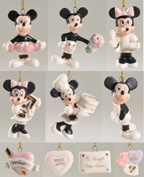 Romantic Moments Ornament Tree 10 Piece Ornament Set - Boxed