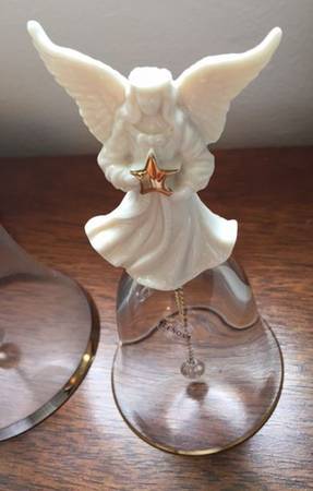 Annual China and Crystal Bell Angel - With Box