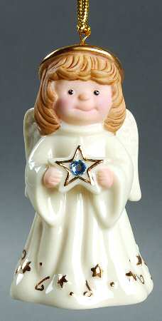 My Birthstone Angel Ornament March - Boxed
