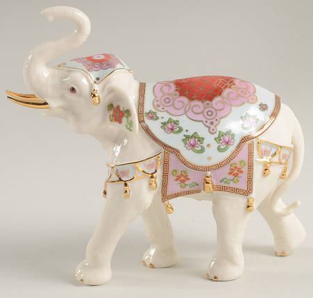 Royal Court Elephants Meji, The Flower Blossom Elephant - Boxed