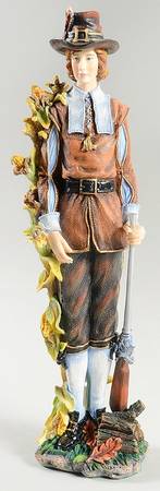 Thanksgiving Pencil Sculpture Collection Pilgrim Bounty - With Box