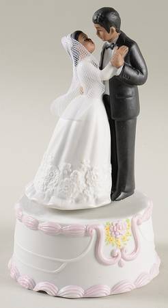 LEFton Music Boxes African American Wedding Couple - No Box