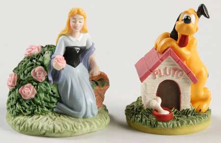 Disney Magic Thimble Collection Pluto And Sleeping Beauty - Boxed