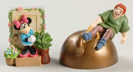 Disney Magic Thimble Collection Minnie Mouse & Quasimodo-Hunchback - Boxed