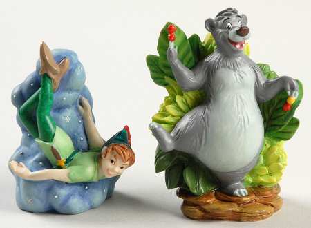 Disney Magic Thimble Collection Baloo & Peter Pan - Boxed