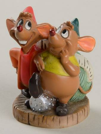 Disney Magic Thimble Collection Jaq And Gus - Boxed
