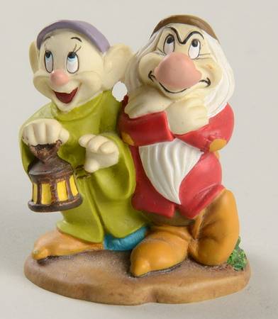 Disney Magic Thimble Collection Dopey & Grumpy - With Box