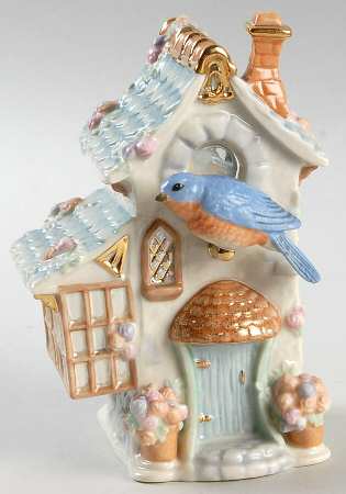 Lenox Music Boxes Bluebird Cottage-Oh What A Beautiful Mor - Boxed