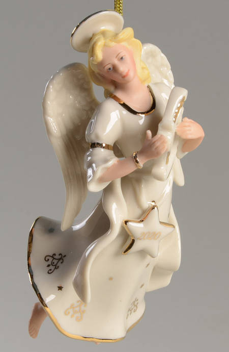 Annual Angel Ornament Heavenly Harpist Angel - Boxed