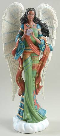 African American Pencil Angels Adia-God's Gift - Boxed
