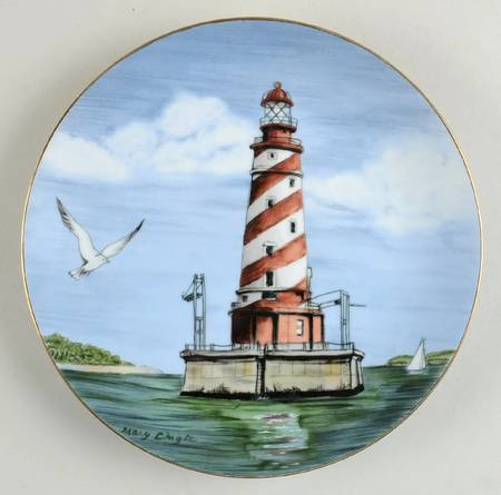 Historic American Lighthouse White Shoal, Mi - With Box