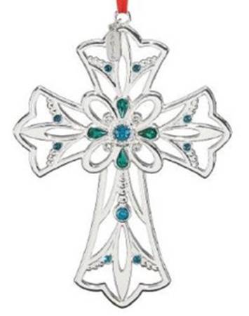 Gemmed Filigree Cross 2018-Gemmed Cross - Boxed