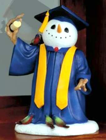 Lynn Bywaters Snowman of the Month June-Graduation Day - Boxed
