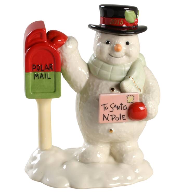 Annual Christmas Snowman 2015 Snowy Letter - Boxed