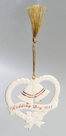 Wedding Bells Ornaments 2013 Wedding Day - Boxed