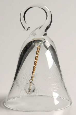 Crystal Christmas Bell Holly - No Box